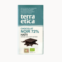 72% Barre de chocolat pur - terra etica