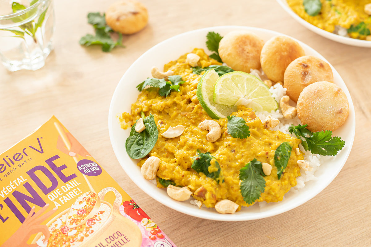 Dahl de lentilles express Riz Basmati & courgettes