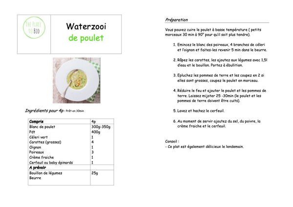 Waterzooi au poulet