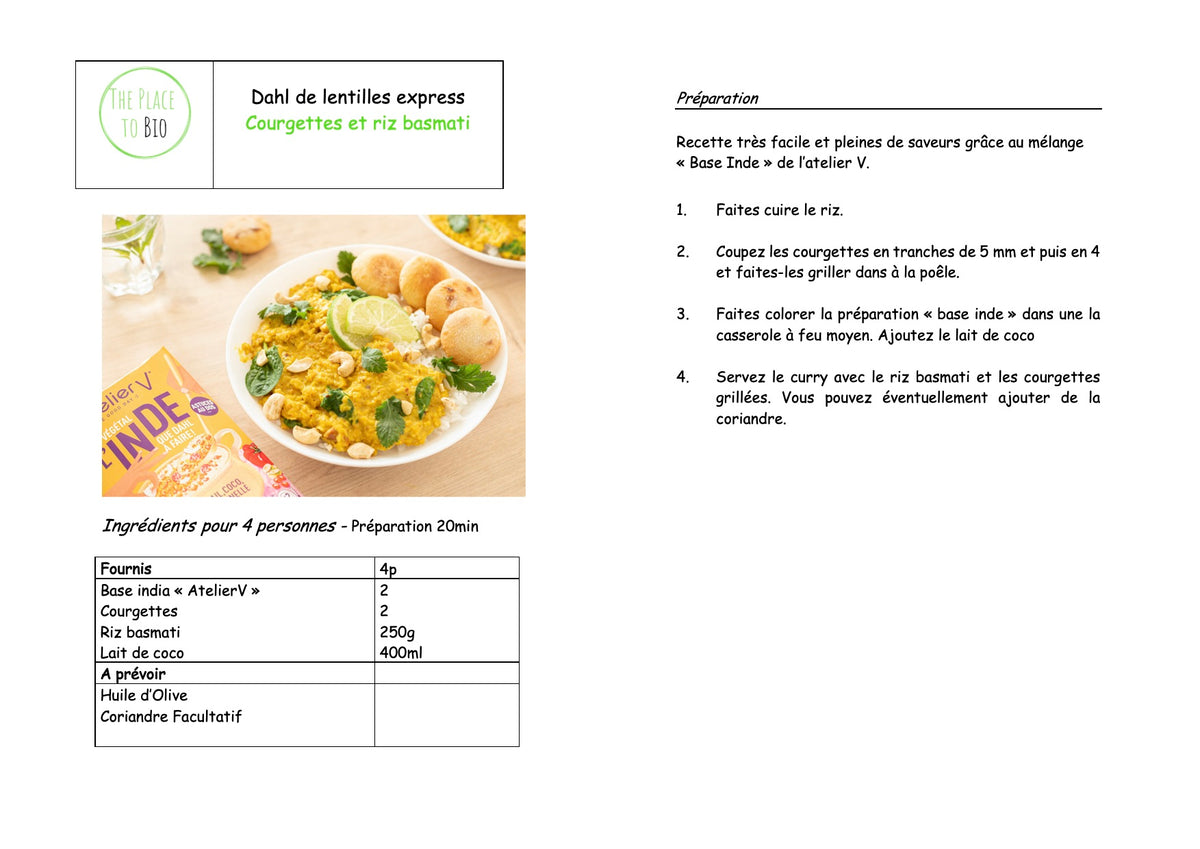 Dahl express Basmati rijst & courgettes