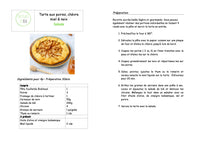 Taart met peer, geitenkaas, honing en walnoten Salade