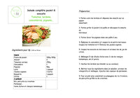 Maaltijd Kipsalade Avocado, tomaten, spek, komkommer, pijnboompitten...