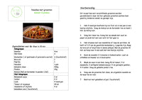 Noedles met groenten ( brocoli, paprika, wortels...) Gehakt & pinda’s