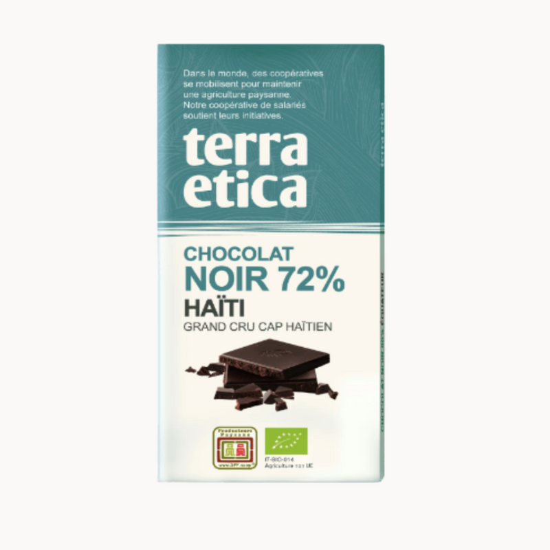 72% Barre de chocolat pur