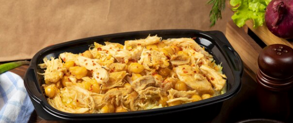 Zwarte rijst met paddenstoelen & butternut Kip & walnoten