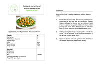 Courgettes en geroosterde zoete aardappelsalade Spinazie & feta