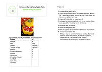 Gevulde paprika’s, Feta, kerstomaten  Mango & passie sla