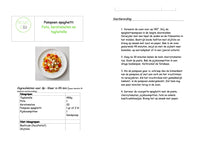 Pompoen spaghetti Feta, kerstomaten en tagliatelle