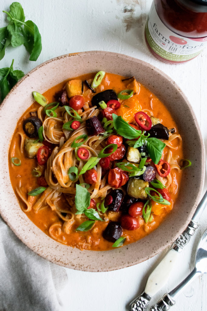 Soupe de ramen  Tomates cerises & légumes