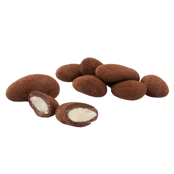 Amandes enrobées de chocolat et cacao 200g