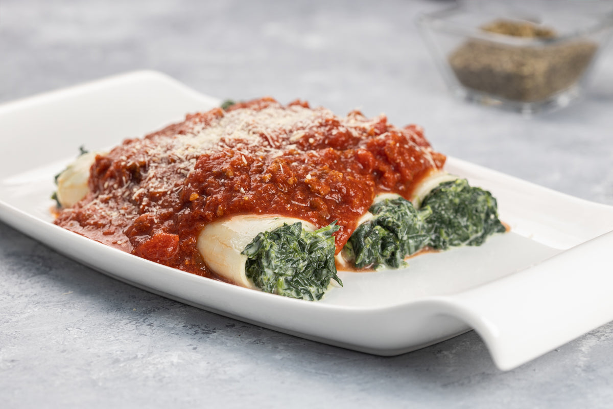 Cannelloni met spinazie Ricotta en tomatensaus