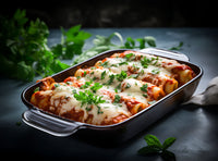Cannelloni met butternut & gehakte seitan, Feta en tomatensaus