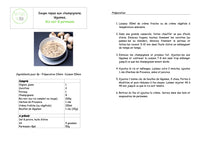 Maaltijdsoep met zwarte rijst, paddestoelen, Groenten & Parmezaan