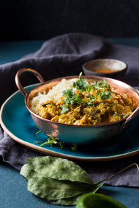Indiaanse curry met mango & butternut Spinazie & Basmati rijst