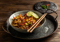 Vermicelles de riz, légumes, poulet & sauce pad thai