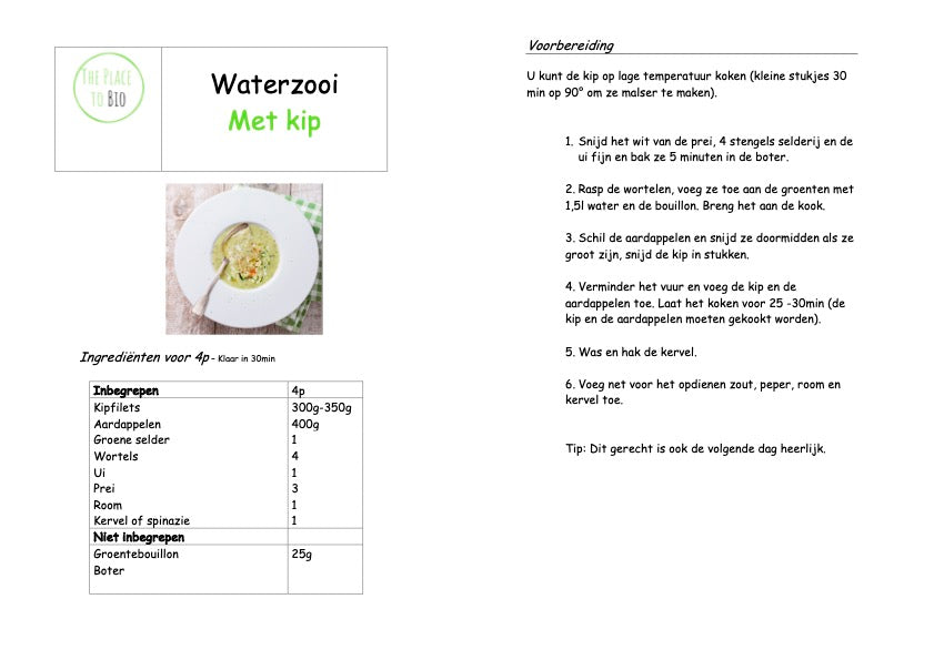 Waterzooi met kip