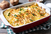 Parmigiana knolselder en groentensaus,  Linguine